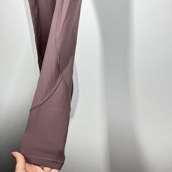 Lululemon In Movement 7/8 Tight Everlux Antique Bark dark purple Sz 4 - Picture 6 of 9